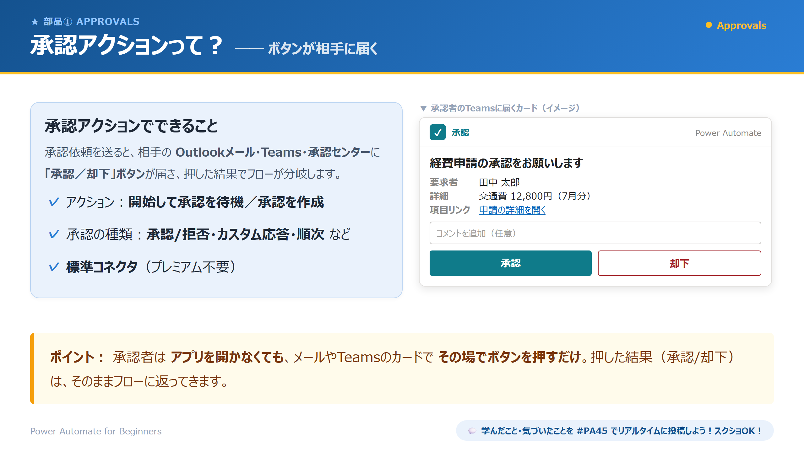 承認アクションって？